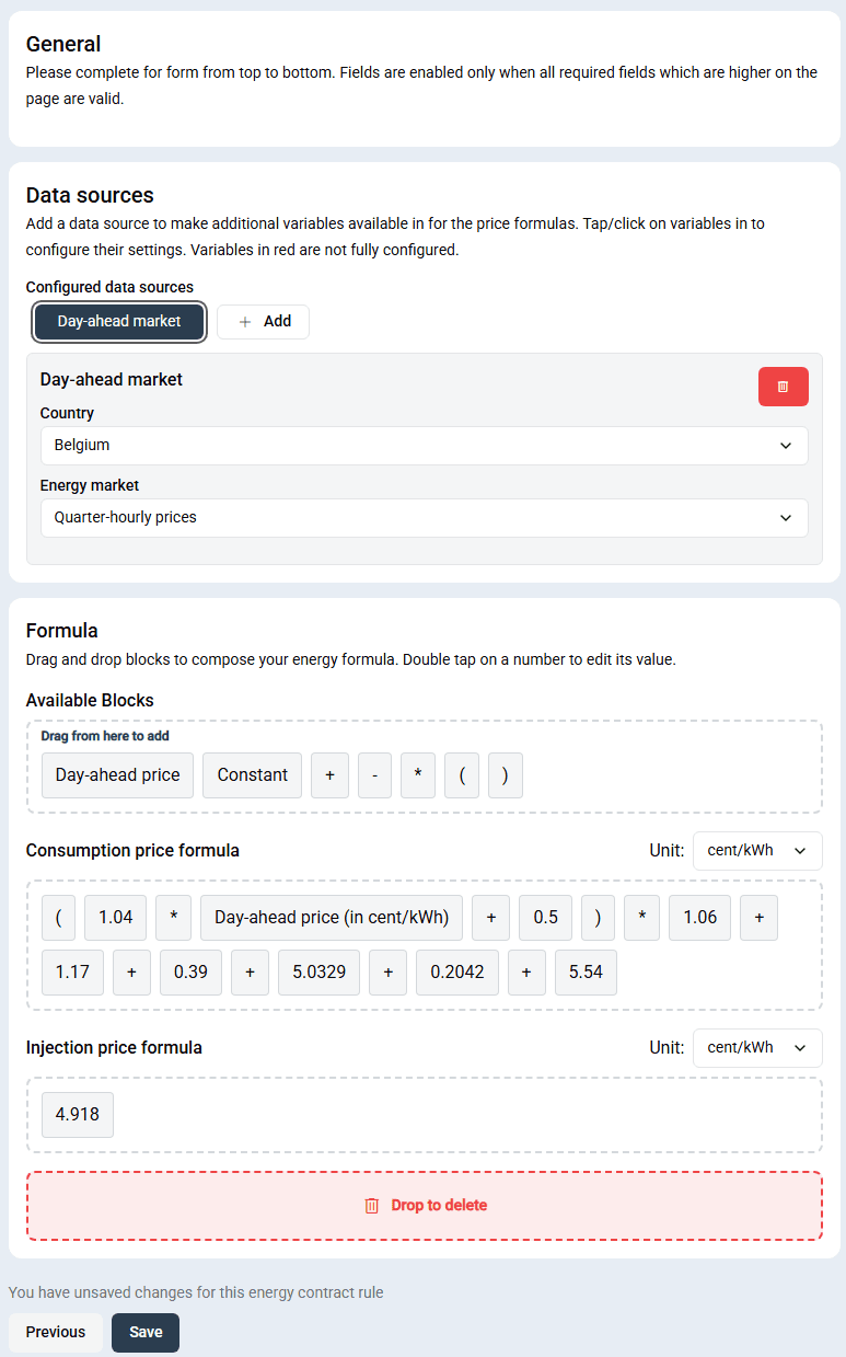 Example night rate